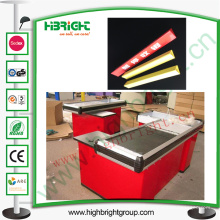 Check-out Counter Plastic Divider para publicidade